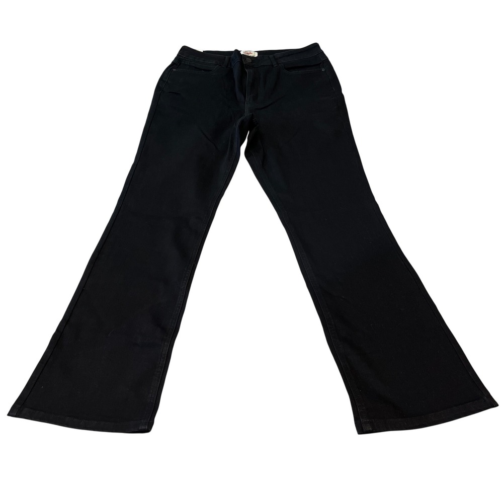 Wrangler Women's Black High Rise Bootcut Jeans Free to‎ Stretch Size 14/34